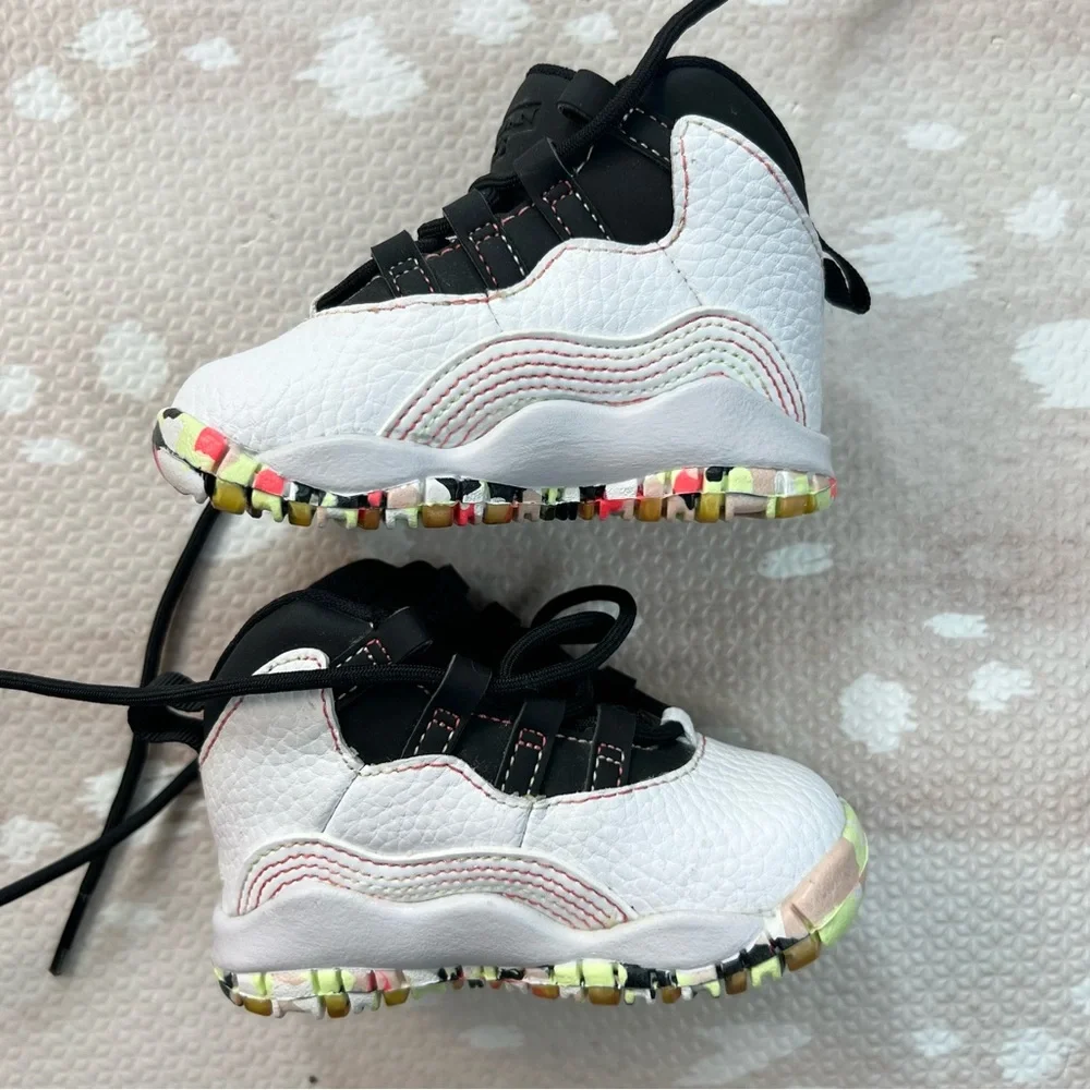 Nike Air Jordan Retro 10 Sneaker Ember Glow Size 4C - Picture 5 of 7